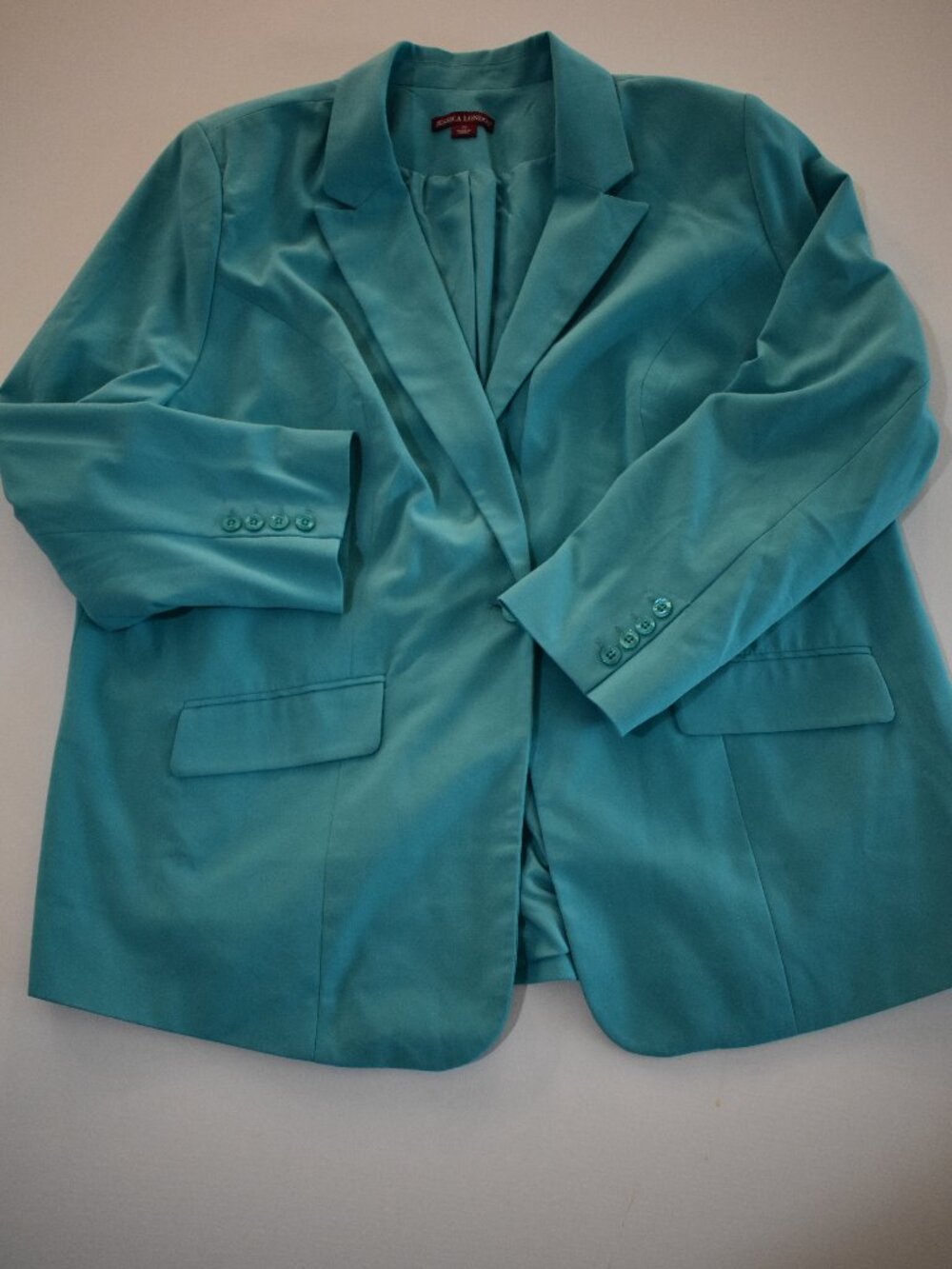 Jessica London Women's Teal Career Blazer Jacket Size 22 Plus Size Tailored